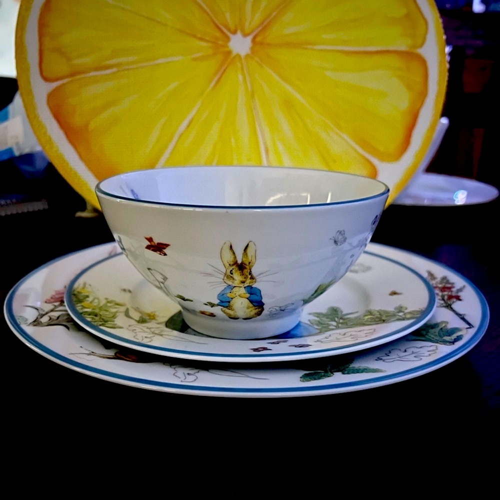 Easter Dinner Set of 16 Peter Rabbit NEW